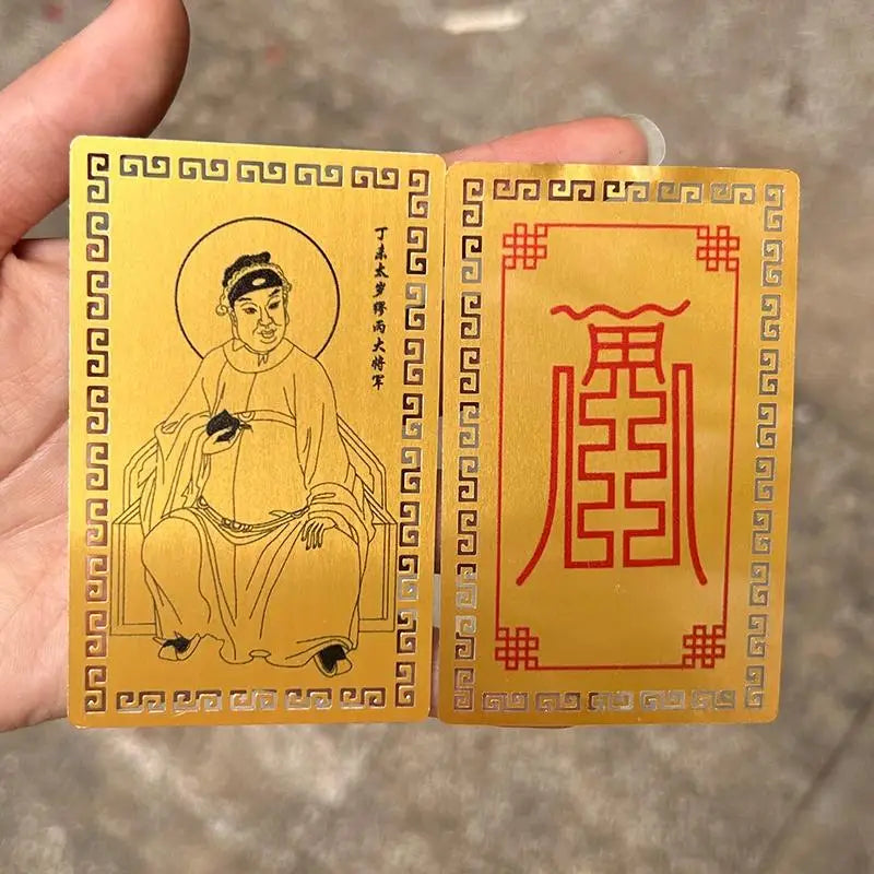 2027 Tai Sui Feng Shui Gold Talisman Card – Wealth & Protection Feng Shui Talisman Nixie