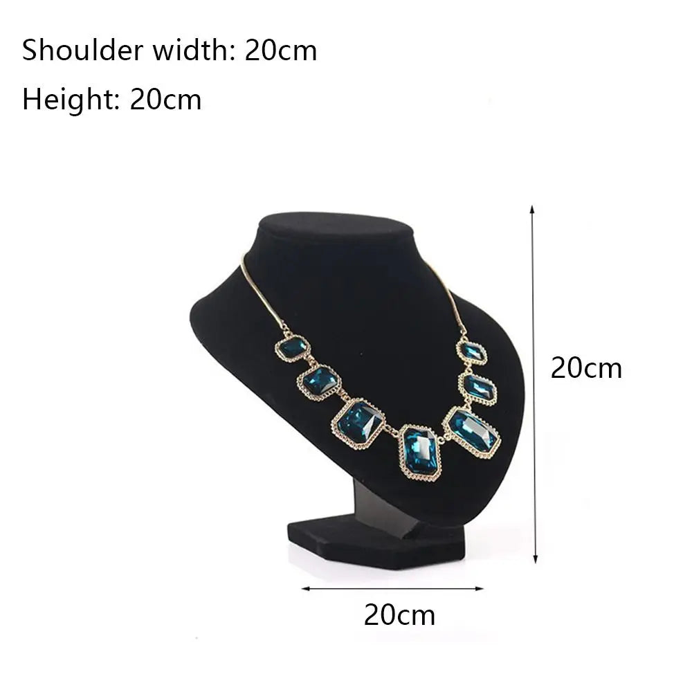 Velvet Jewelry Display Stand Necklace Bust Holder Organizer Rack Jewelry Display Stand Nixie