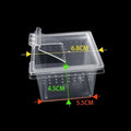 Clear Plastic Reptile Habitat Box – Anti-Escape Breeding & Feeding Reptile Habitat Box Nixie 5.5-4.5-6.8cm