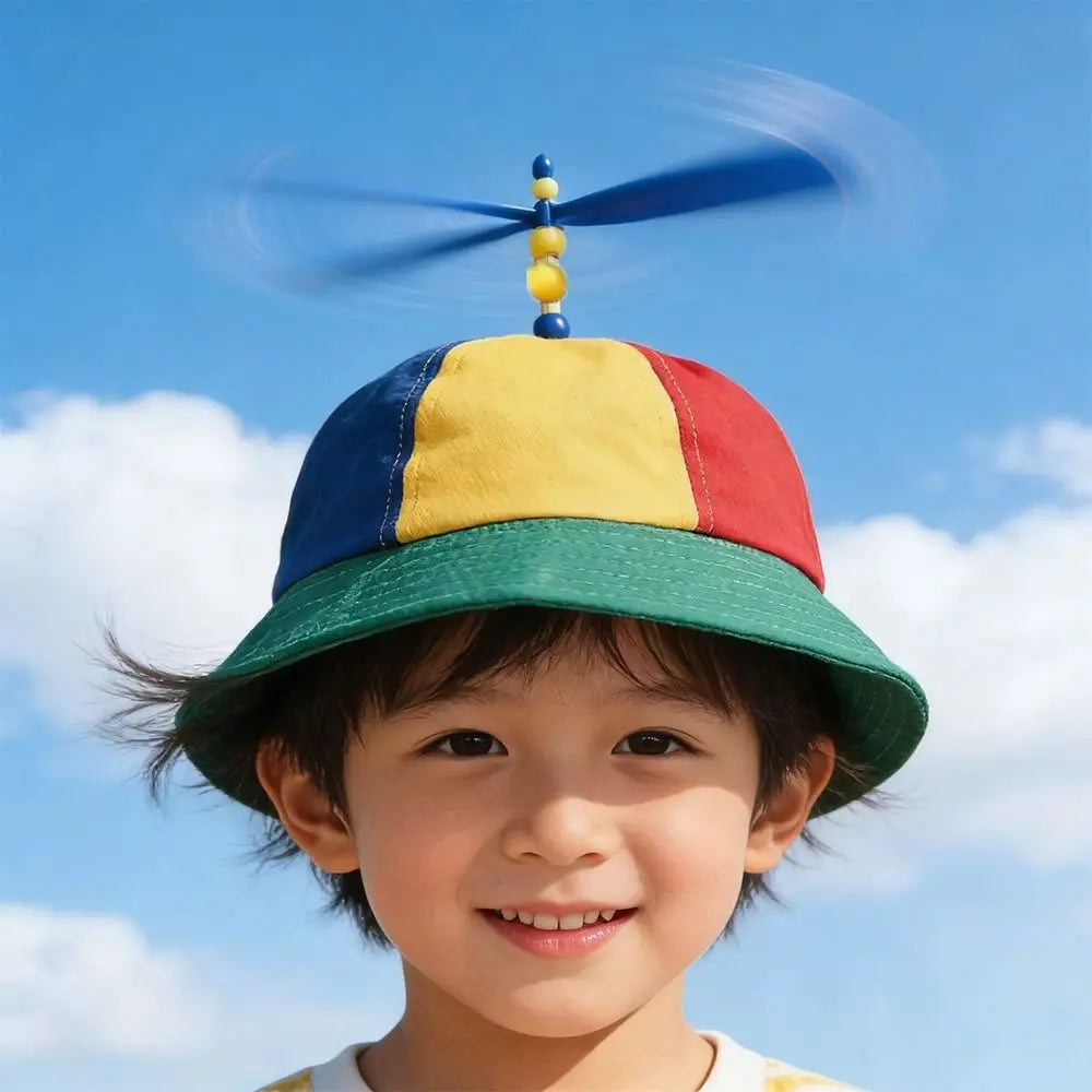 Rainbow Windmill Bucket Hat – Wide Brim Sun Hat Adults & Kids Sun Hat Nixie