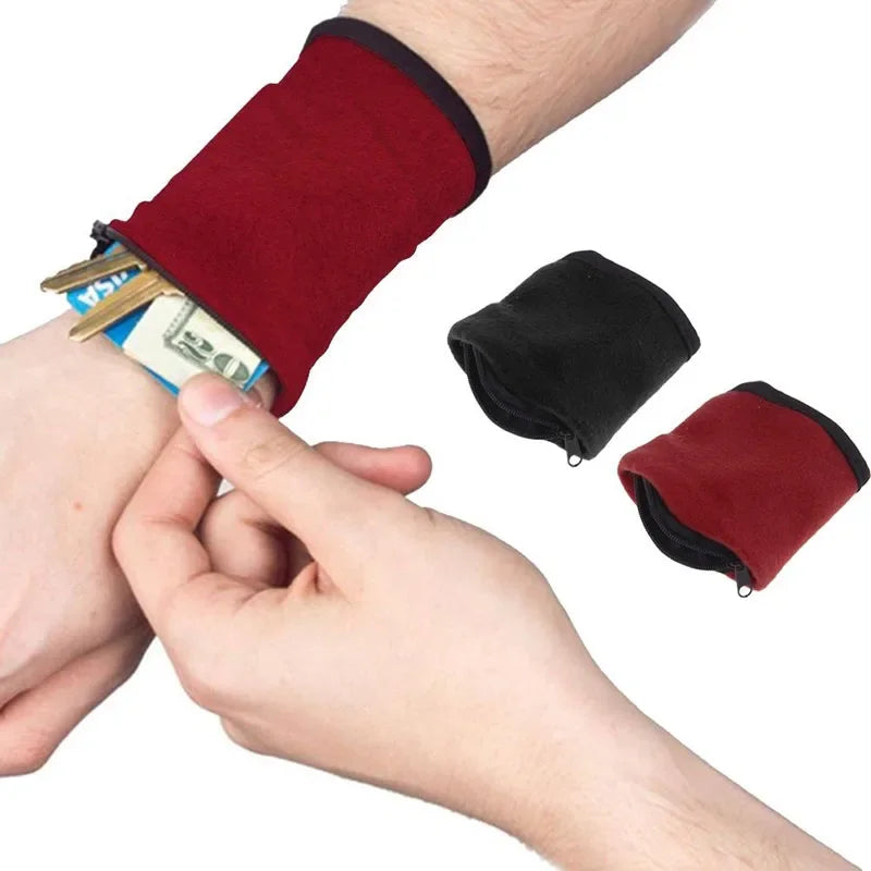 Wrist Wallet Running Bag – Zipper Sweatband Arm Pouch Sports Wrist Wallet Nixie