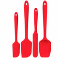 4-Piece Silicone Spatula Set – High-Temp Turner & Kitchen Tools Silicone Spatula Set Nixie Red