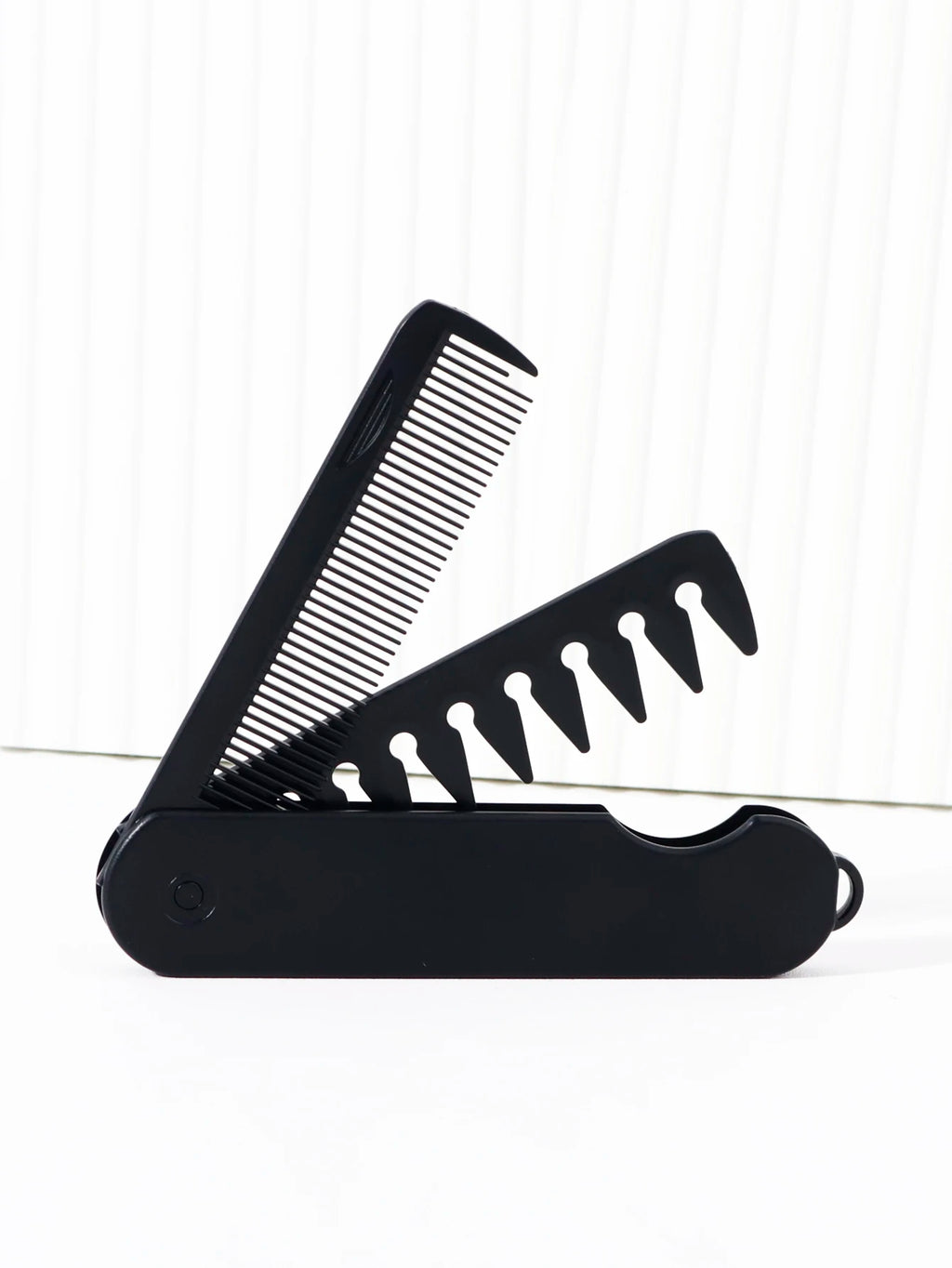 2-in-1 Folding Hair & Beard Comb – Dual Tooth Travel Styling Folding Grooming Comb Nixie 2-in-1