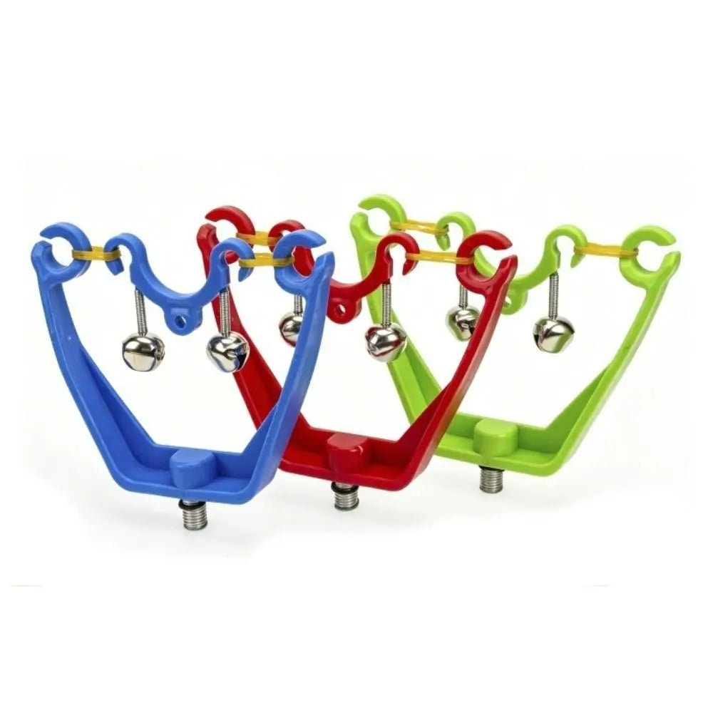 Double Bell Fishing Rod Holder Sound Alarm Indicator Fishing Rod Alarm Nixie