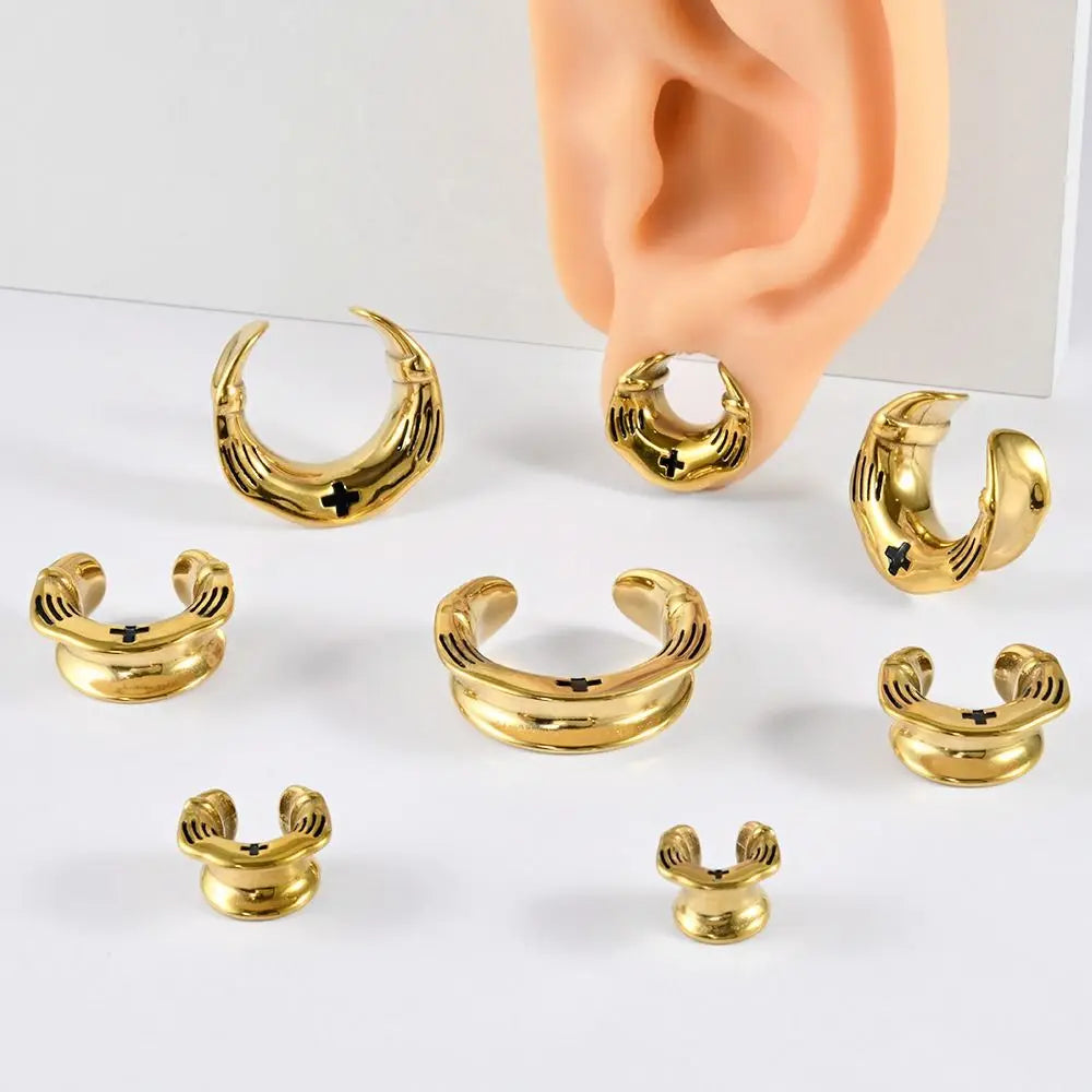 Stainless Steel U-Shape Ear Cuff Gauges | Helix & Cartilage Ear Cuff Gauges Nixie