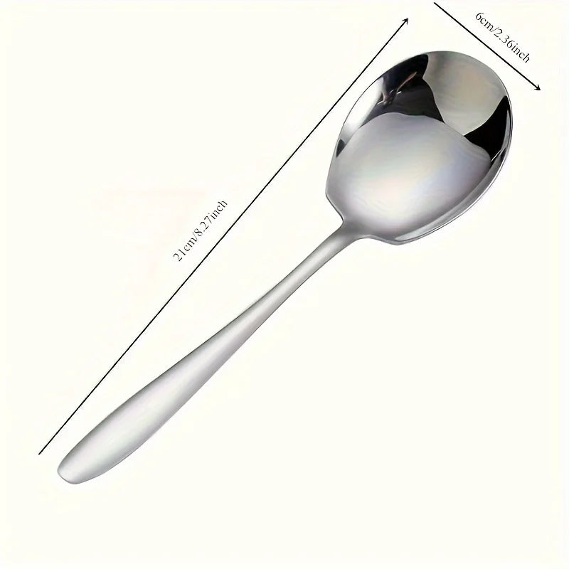 Nixie 2-Piece Oversized Stainless Steel Long Handle Spoons Serving Spoon Set Nixie