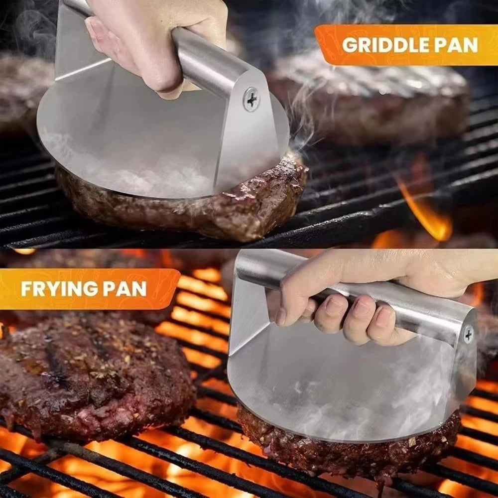 Stainless Steel Hamburger Patty Press & Meat Pie Making Tool