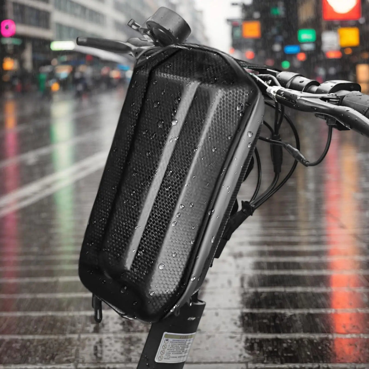 3L Hard Shell Waterproof Handlebar Bag – Scooter & Bike Handlebar Storage Bag Nixie