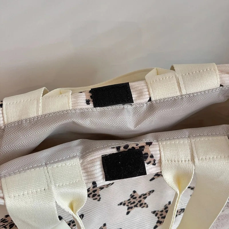 Korean Star Print Single-Shoulder Tote Bag for Girls Shoulder Tote Bag Nixie