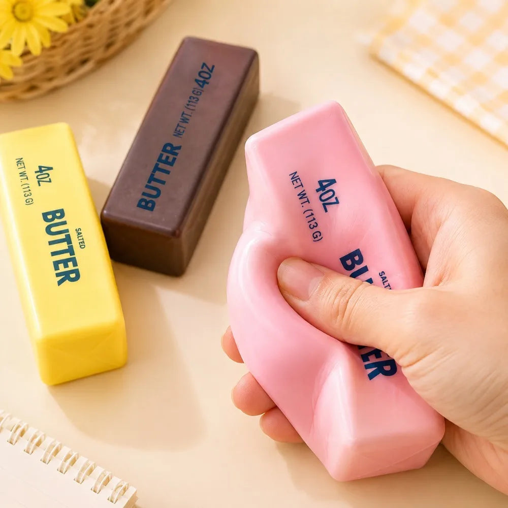 Slow Rising Butter Bar Squishy PU Fake Food Toy & Desk Decor Squishy Novelty Toy Nixie