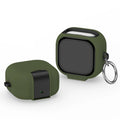 Samsung Galaxy Buds 4 / 4 Pro Protective Case with Keychain Earphone Case Cover Nixie Dark Green