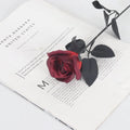 Black & White Artificial Roses Long Stem Fake Flowers Décor