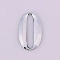 Self-Adhesive Chrome House Door Number Sign Sticker 7x4.5cm Door Number Sign Nixie 0