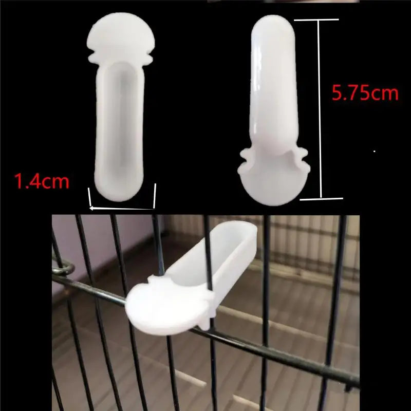 4Pcs Bird Food Cup Egg Tray Feeder for Canary Finch Parrot Bird Feeder Cup Nixie