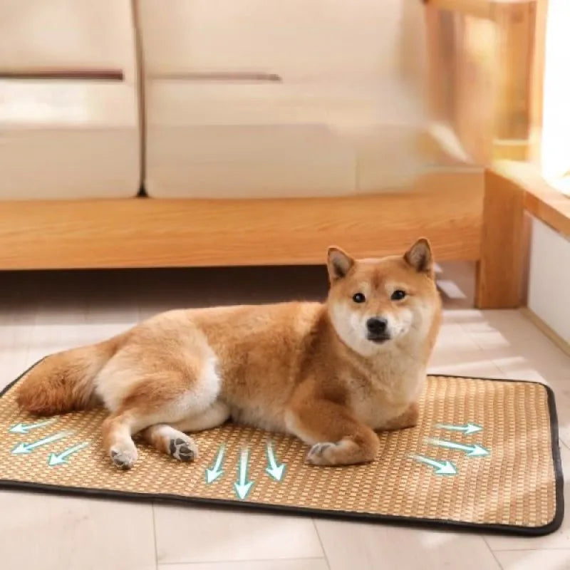 Bamboo Dog Cooling Mat – Summer Bed for Dogs & Cats Pet Cooling Mat Nixie