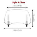 Universal Motorcycle Windshield – Adjustable Windscreen for BMW Yamaha Honda Motorcycle Windscreen Nixie Style A-Clear