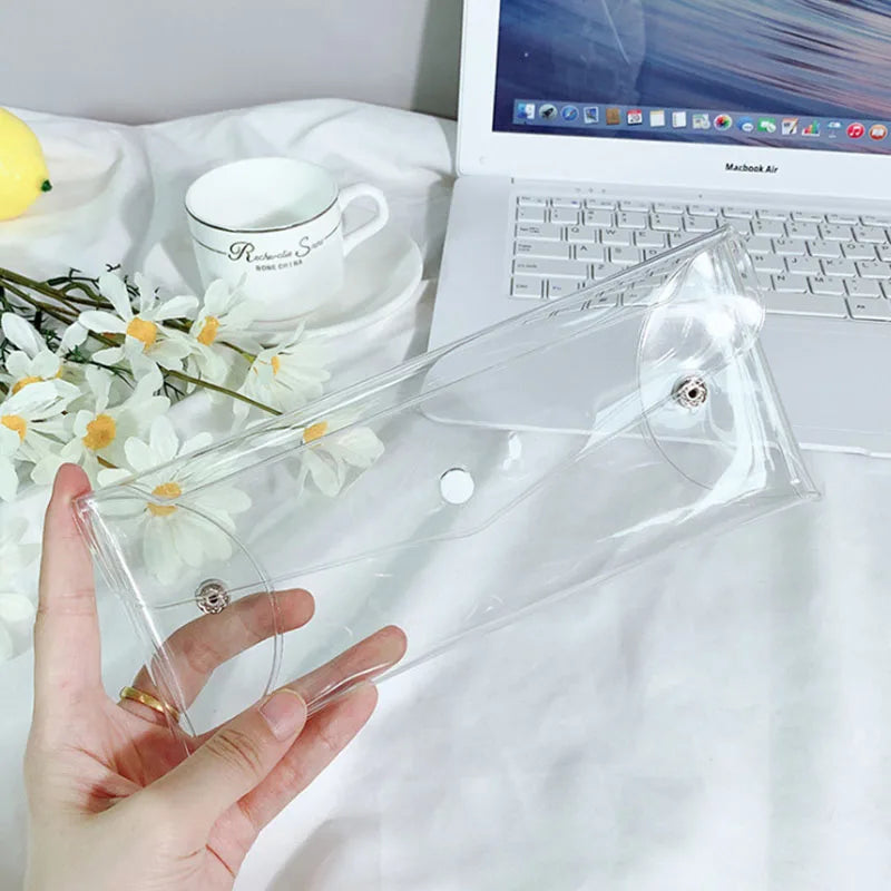Clear PVC Makeup Brush Bag – Portable Waterproof Travel Pouch Makeup Storage Bag Nixie