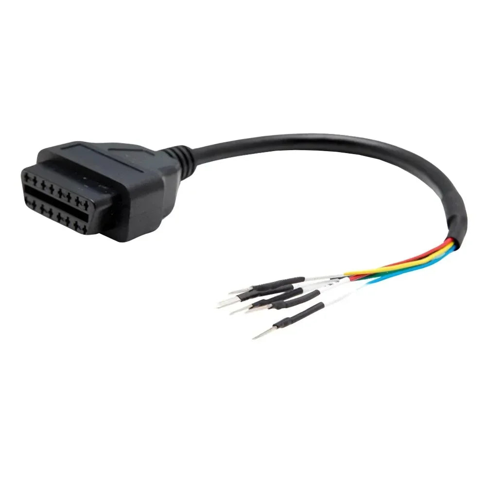 16-Pin Female OBD Pigtail Cable K+CAN Adapter for Cars & Trucks OBD Diagnostic Cable Nixie