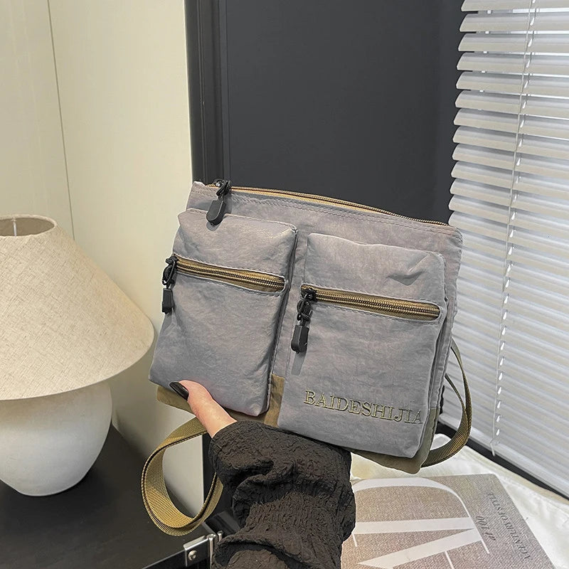 Nixie Lightweight Nylon Crossbody Bag | Small Square Shoulder Bag
