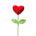 Handmade Crochet Heart Bouquet – Yarn Love Flowers Gift Crochet Flower Bouquet Nixie A1