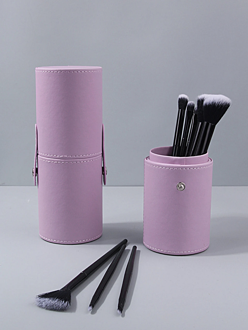 PU Leather Makeup Brush Holder – Large Capacity Organizer Makeup Brush Holder Nixie