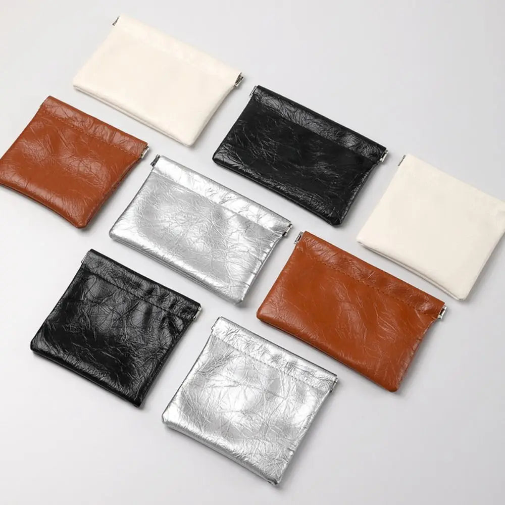 Waterproof PU Leather Coin Purse – Auto-Closure Mini Bag Coin Purse Nixie