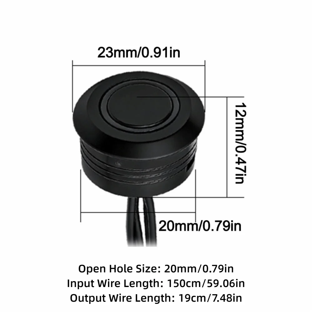 DC 12-24V Touch Sensor Embedded LED Dimmer Switch