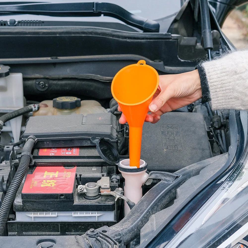 Heavy Duty Oil Funnel Long Handle for Car & Motorcycle – 1/3/5/10PCS Automotive Oil Funnel Nixie