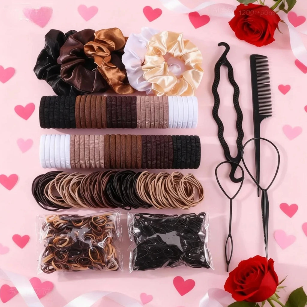 1109-Piece Hair Tie Set – Hair Accessories for Women Hair Tie Set Nixie black