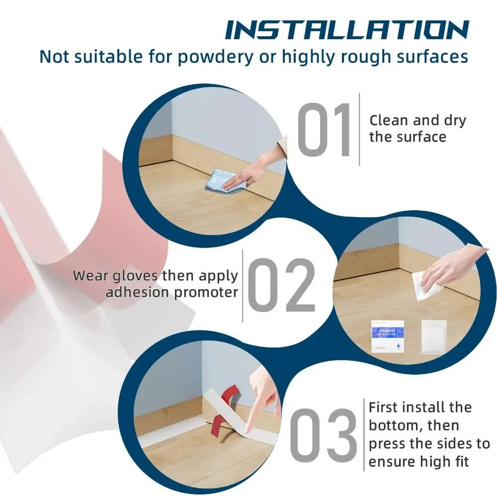 Silicone Quarter Round Molding Trim – Peel & Stick Seal Strip