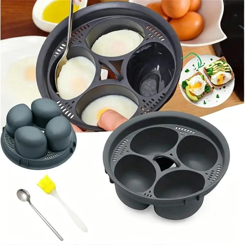 4-Cavity BPA-Free Egg Steamer Rack – Poached & Boiled Eggs Egg Steamer Rack Nixie