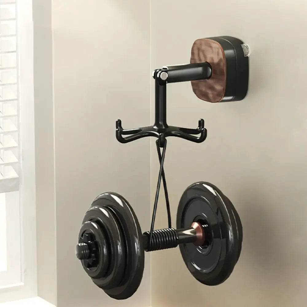 360° Rotating 6-Hook Kitchen Organizer – No-Drill Wall Hanger