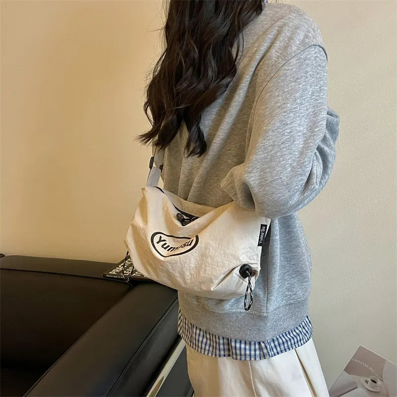 Nylon Dumpling Bag for Women – Crossbody Shoulder Bag Crossbody Shoulder Bag Nixie Khaki