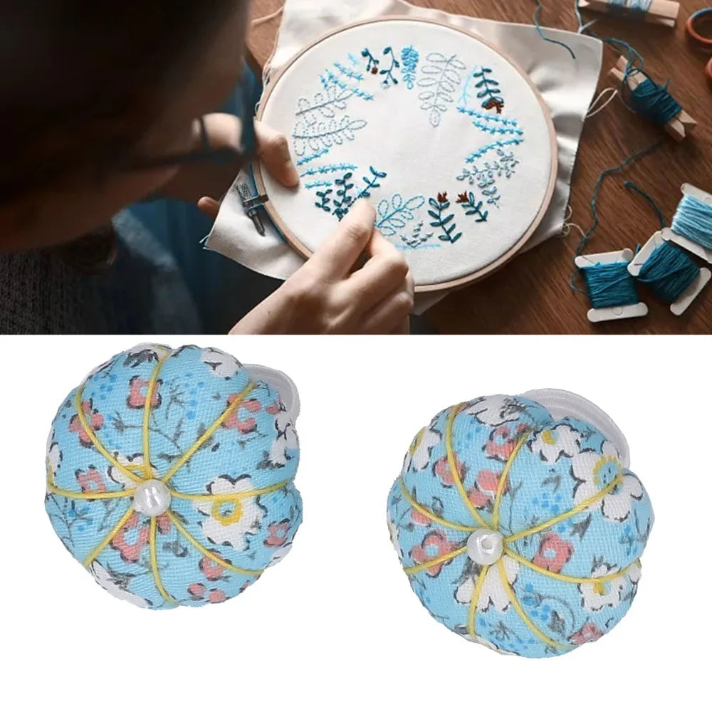 10pcs Pumpkin Finger Ring Pin Cushions for Sewing & Needlework