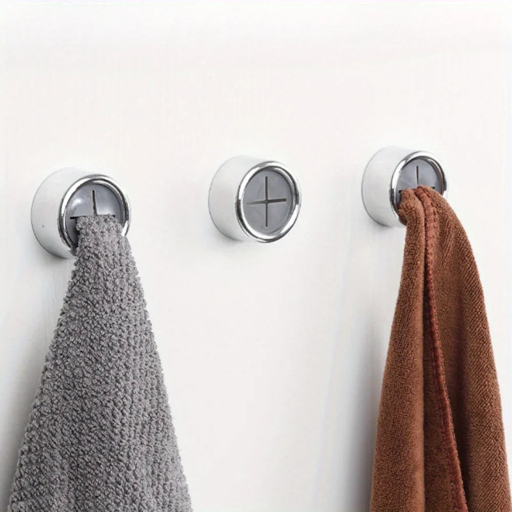 Self-Adhesive Circular Dishcloth Hook – No-Drill Kitchen Wall Hook