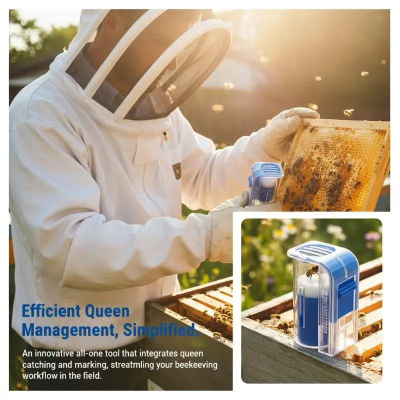 Queen Bee Marking Bottle & Catcher Cage | Beekeeping Tool Beekeeping Marking Tool Nixie