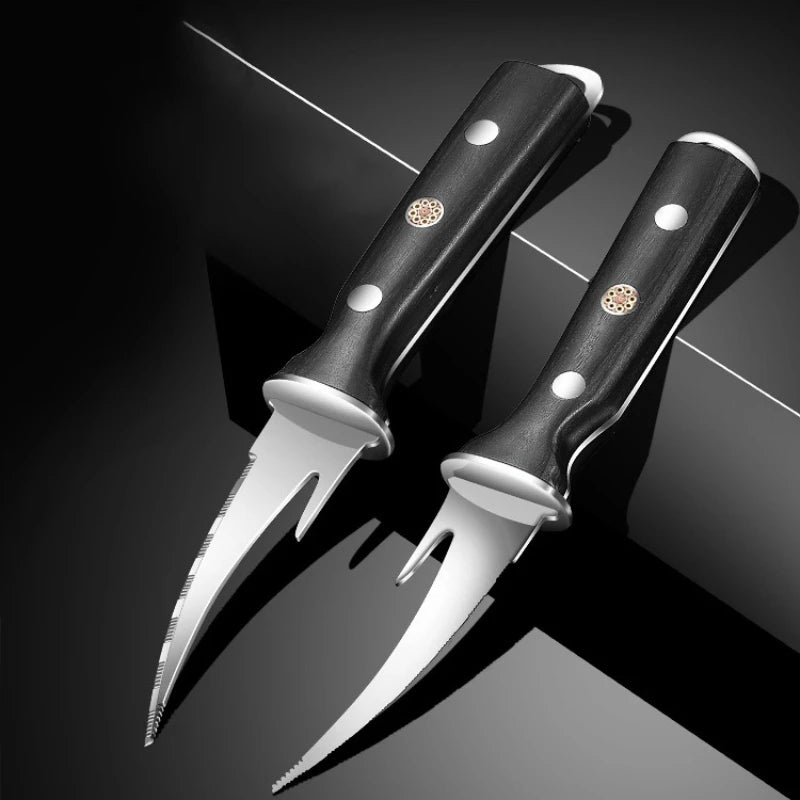 Stainless Steel Shrimp Deveiner Knife – Wood Handle Seafood Tool Seafood Prep Knife Nixie