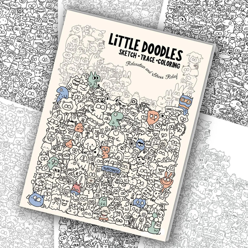 Adult Doodle Coloring Book – Creative Graffiti Art Pages Adult Coloring Book Nixie Default Title