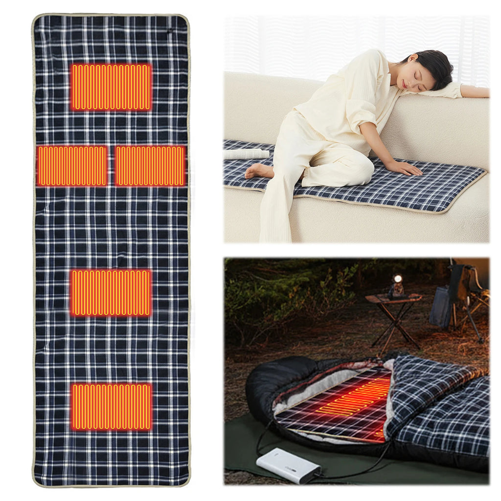 USB Heated Camping Sleeping Mat | 5-Zone Warmth, Waterproof Heated Camping Mat Nixie