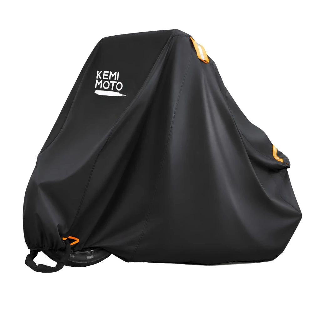 KEMITOUR Universal Motorcycle Cover – Waterproof 96.5" Motorcycle Cover Nixie Black Cruiser