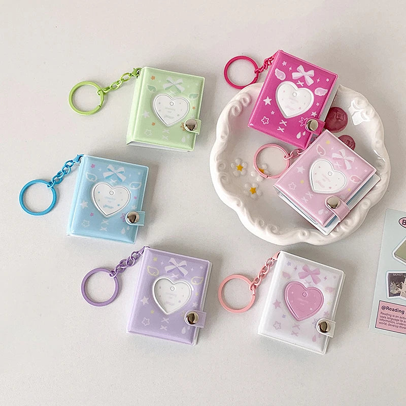 Mini Photo Album Keychain – 32 Pocket Photocard Holder