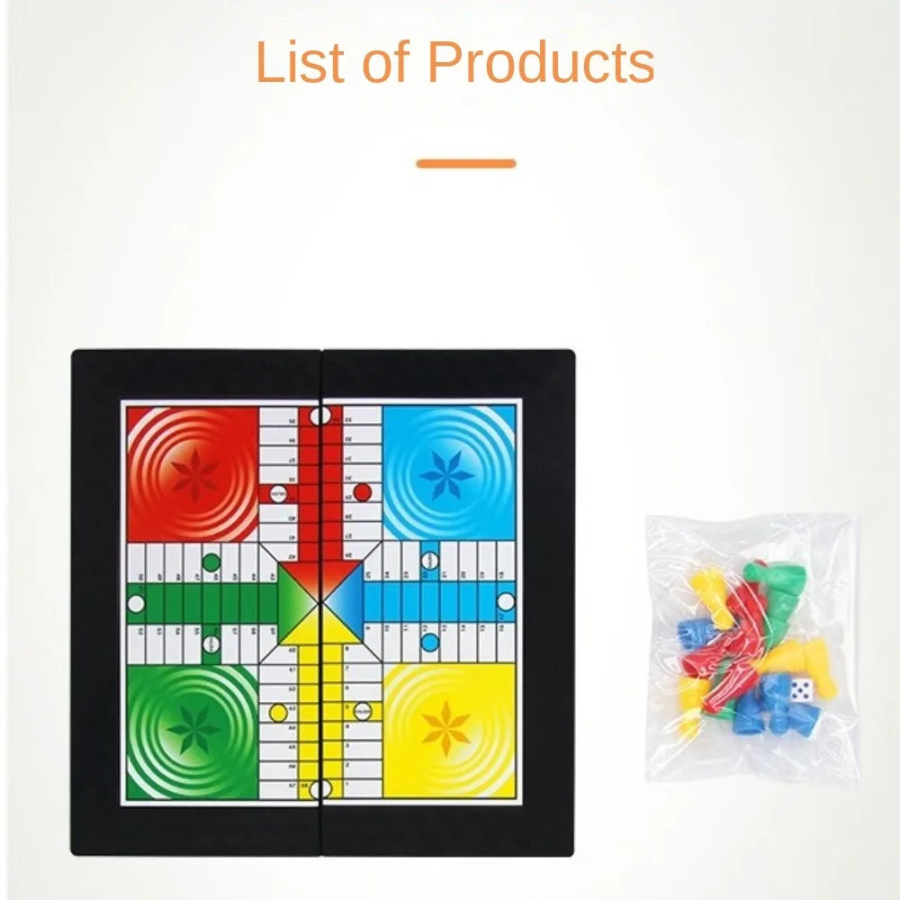 Foldable Ludo & Snake Board Game Set – Kids Family Toy Board Game Set Nixie