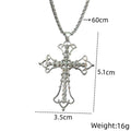 Luxury Cross Pendant Necklace | Stainless Steel Collarbone Chain Pendant Necklace Nixie XL1810-177