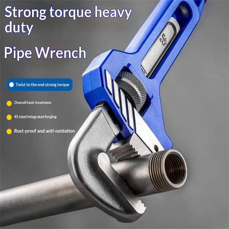 Heavy Duty Adjustable Pipe Wrench Forged Steel Plumbing Spanner Pipe Wrench Nixie