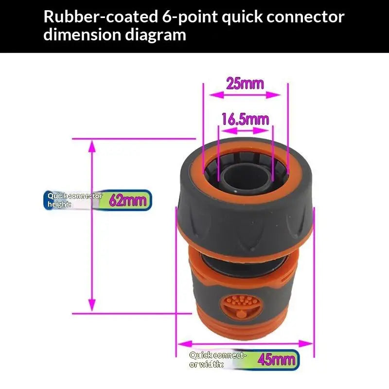 Garden Hose Quick Connector with Shut-Off Valve | 1/3 Pcs Hose Quick Connector Nixie A13