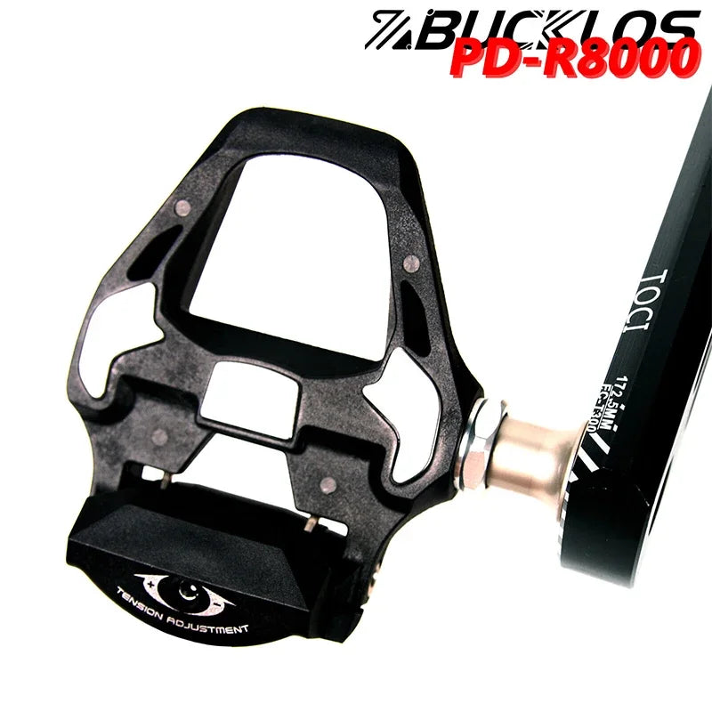 BUCKLOS R8000 Clipless Road Bike Pedals SPD-SL 9/16" Clipless Bike Pedals Nixie