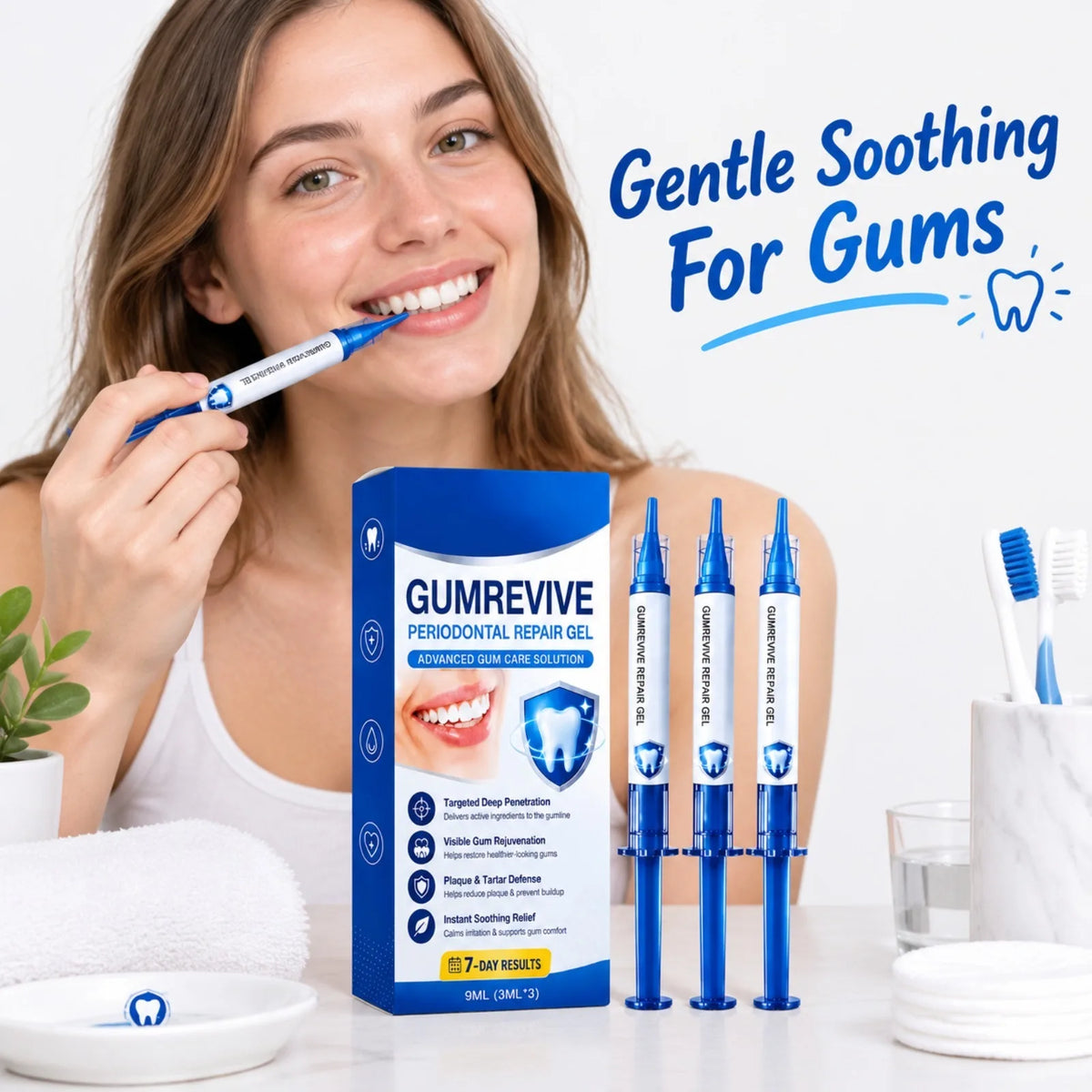 Gum Repair Gel – Plaque Removal, Whitening & Gum Care Oral Care Gel Nixie
