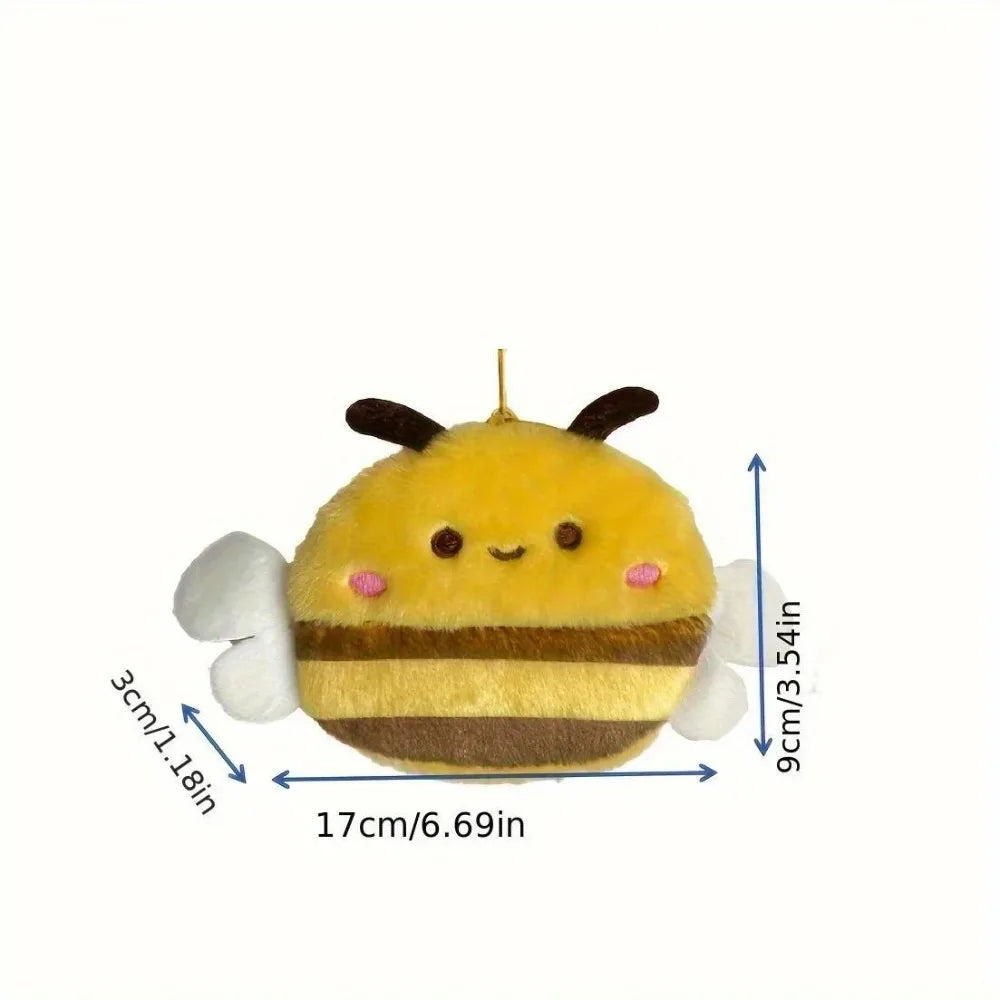 Cute Bee Coin Purse & Earphone Storage Bag – Yellow Coin Purse Pouch Nixie