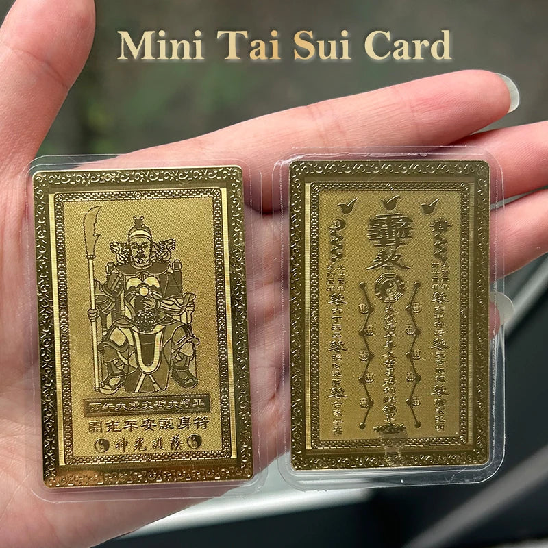 2026 Mini Tai Sui Card Year of Horse Feng Shui Amulet Gift Feng Shui Amulet Nixie