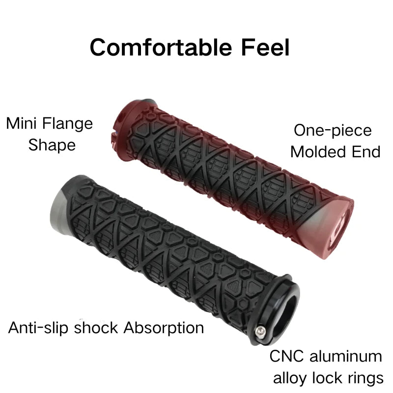 ODI G30 Silicone Lock-On MTB Bike Handlebar Grips | Non-Slip Bike Handlebar Grips Nixie